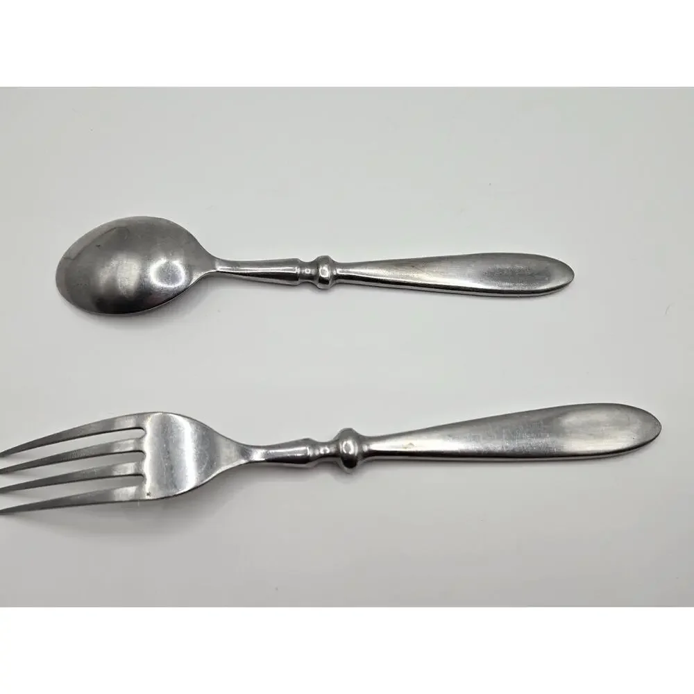 COKE Engraved Stainless Coca-Cola Heavy Duty Silverware Fork and Spoon